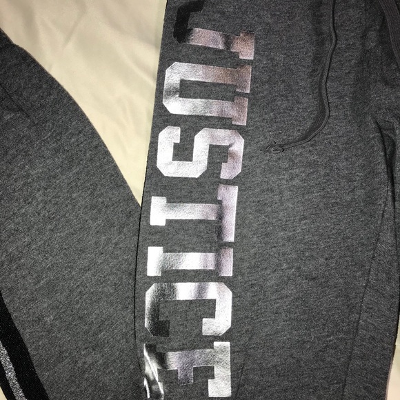 2 pairs of justice sweatpants girls size 10 - Picture 2 of 7
